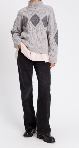 Twinset Wide-leg Jeans In Black
