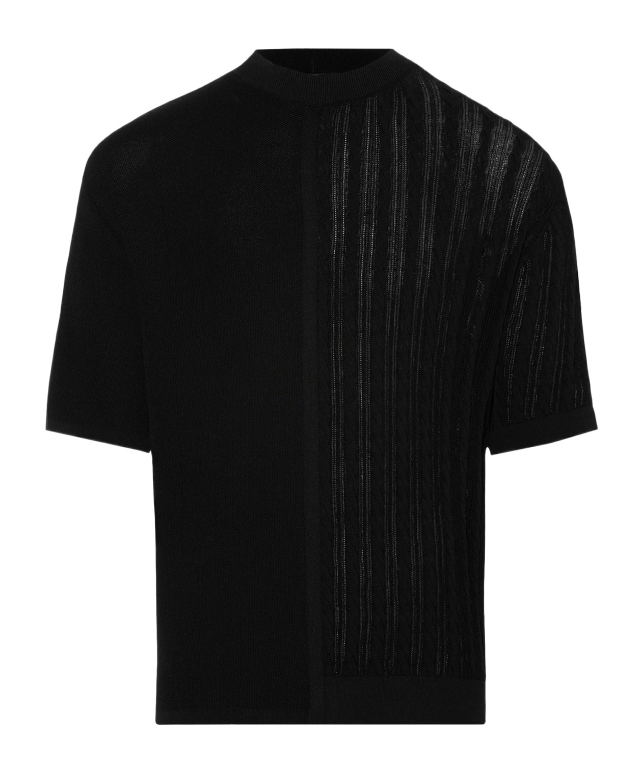 Jacquemus Le Haut Juego Knitted T-shirt In Black