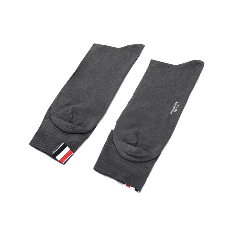 Shop Thom Browne 4-bar Mid-calf Socks In Black