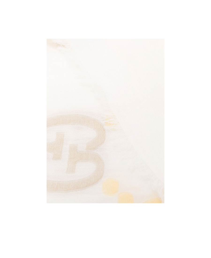 Gucci Gg Logo Scarf In White
