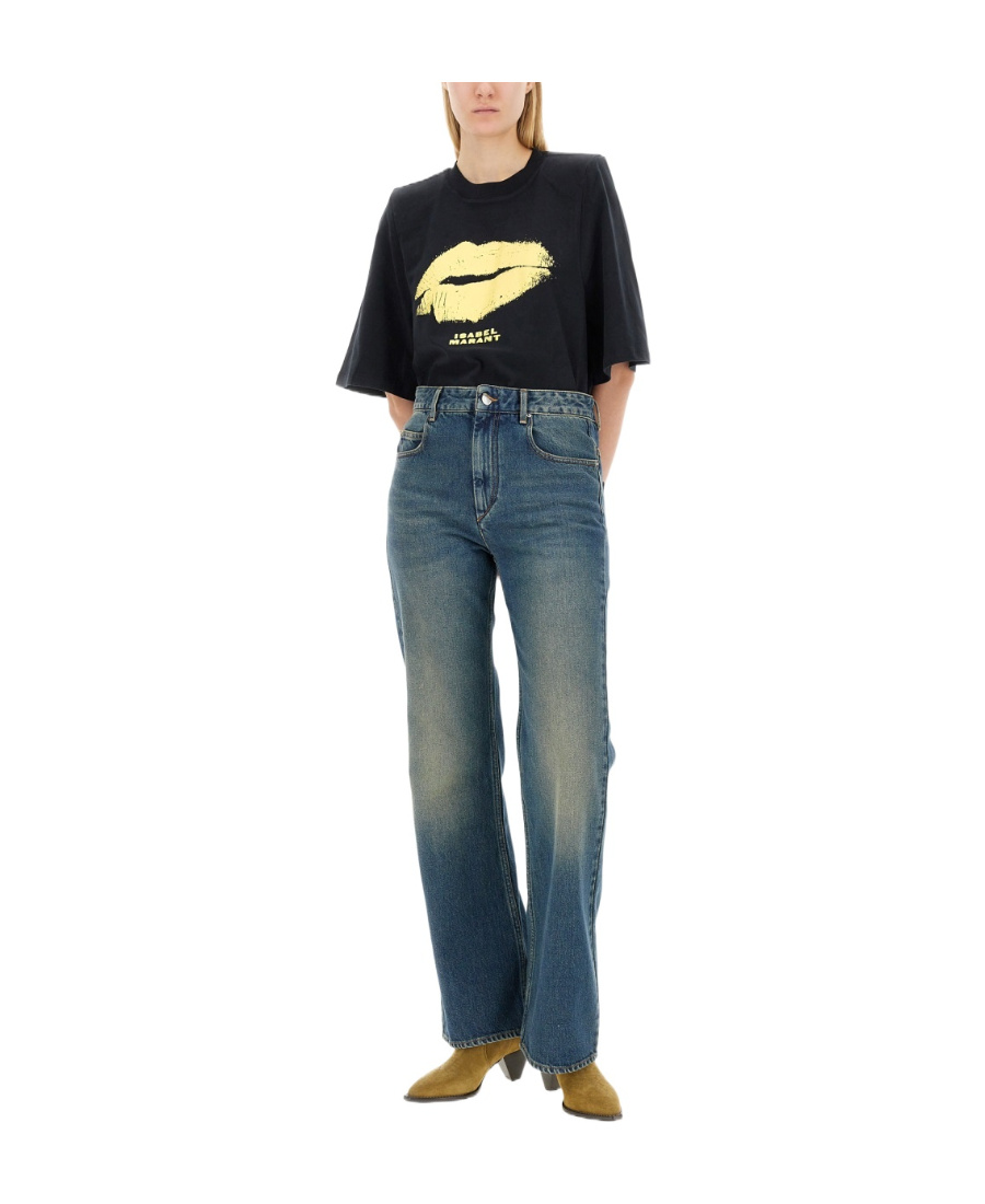 Isabel Marant Belvira Flared Jeans In Blue