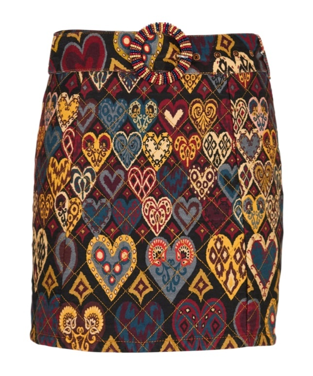 Farm Rio Printed Quilted Cotton-twill Mini Skirt In Multi
