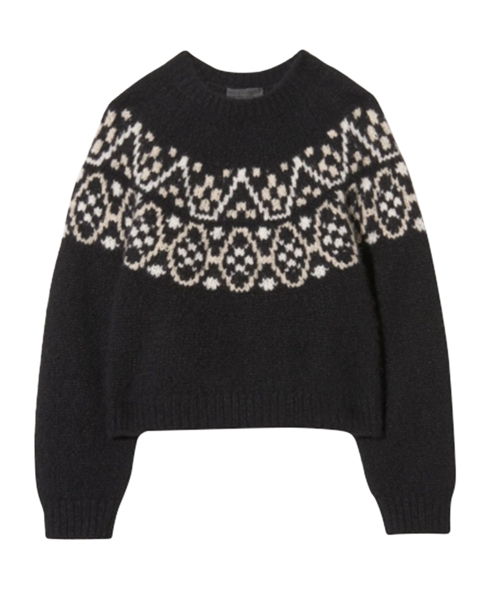 Nili Lotan Chrissy Round-neck Sweater In Black