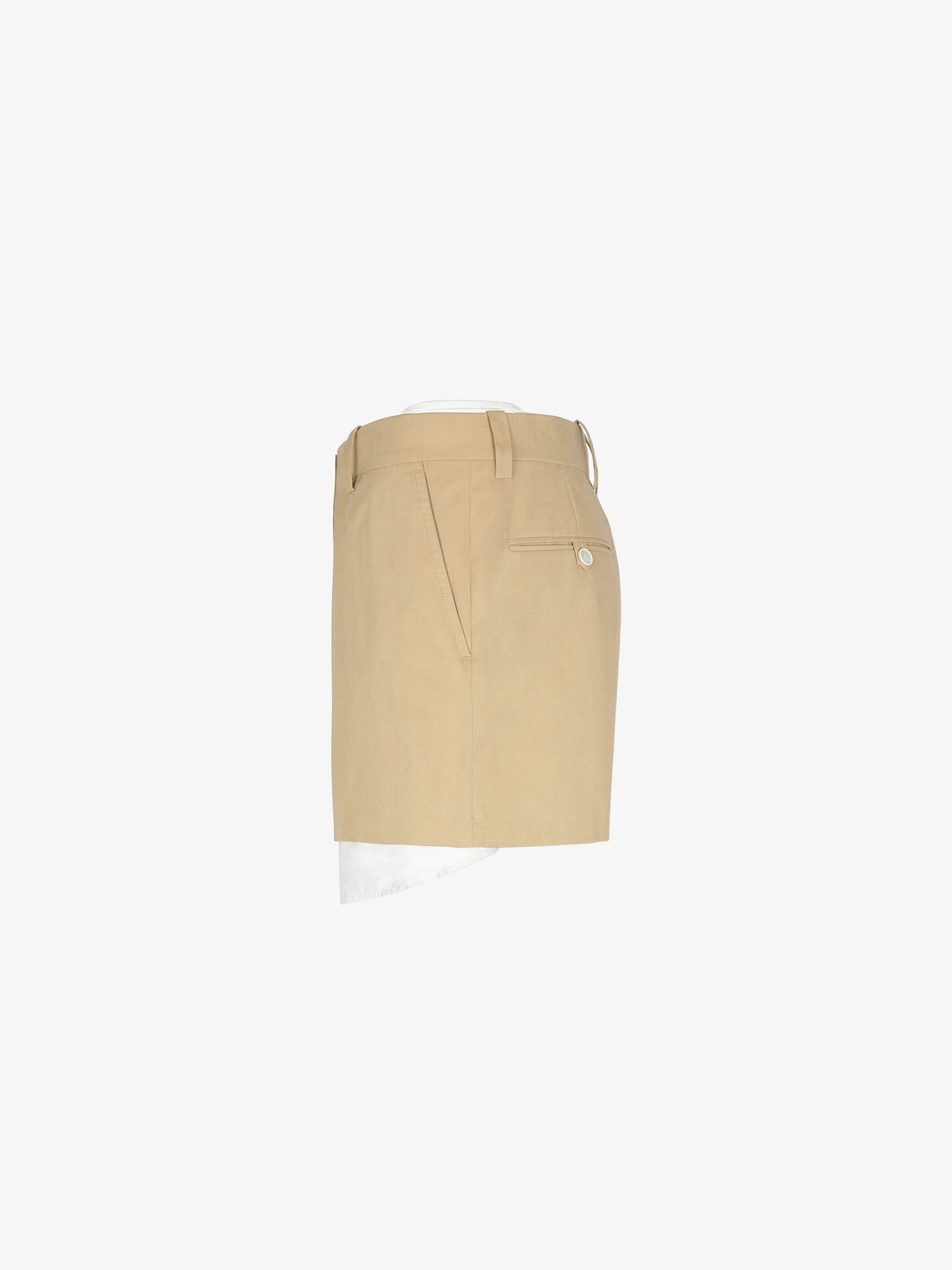 Givenchy Make Casual Shorts On The Floor In Nude