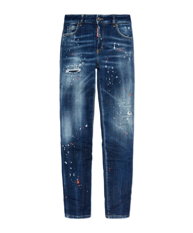 Dsquared2 San Diego Wide-leg Jeans In Blue