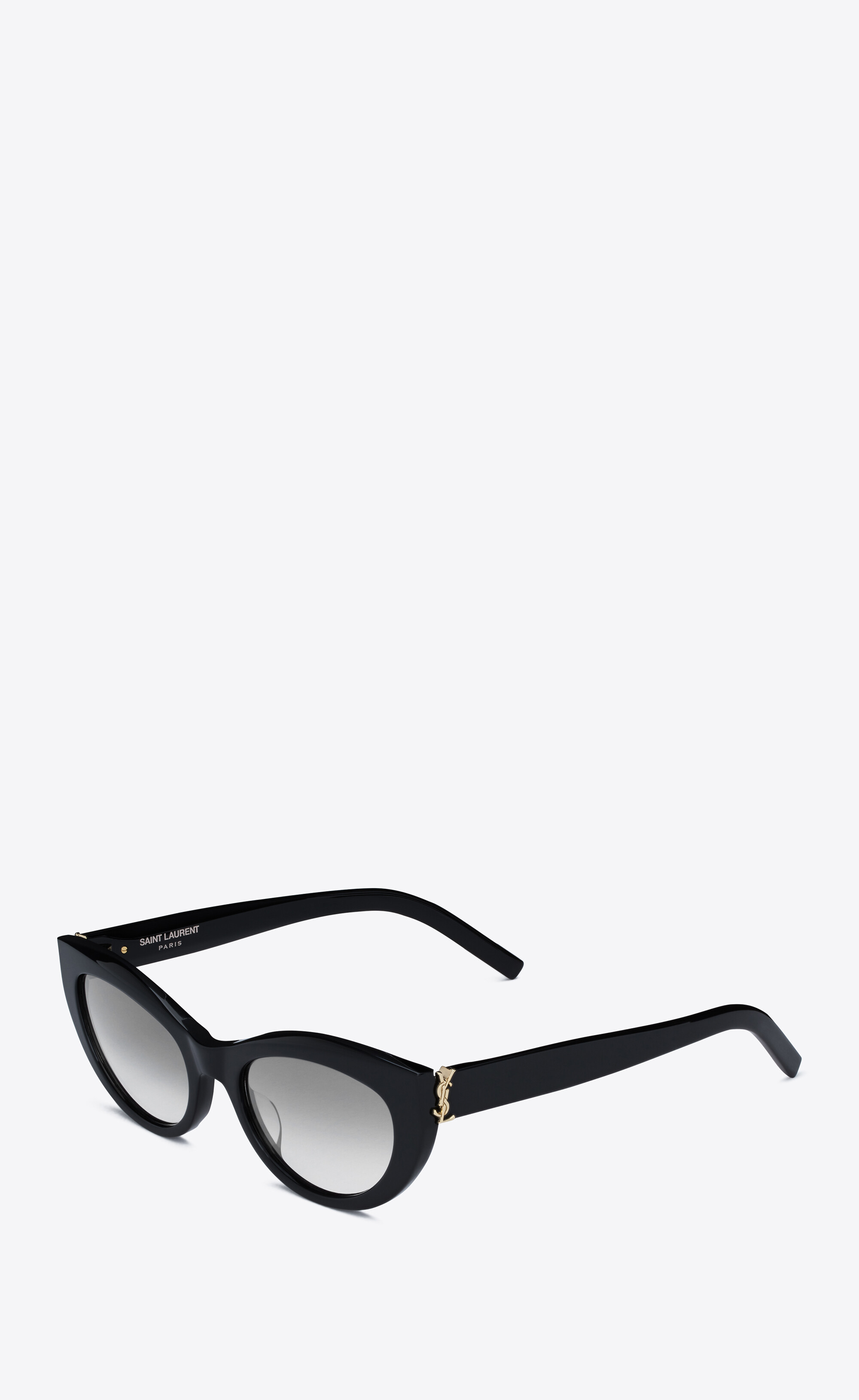 Saint Laurent Cat-eye Frame Sunglasses In Black
