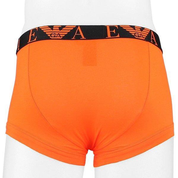 Emporio Armani Three-piece Set Of Logo Boxer Underwear In Orange