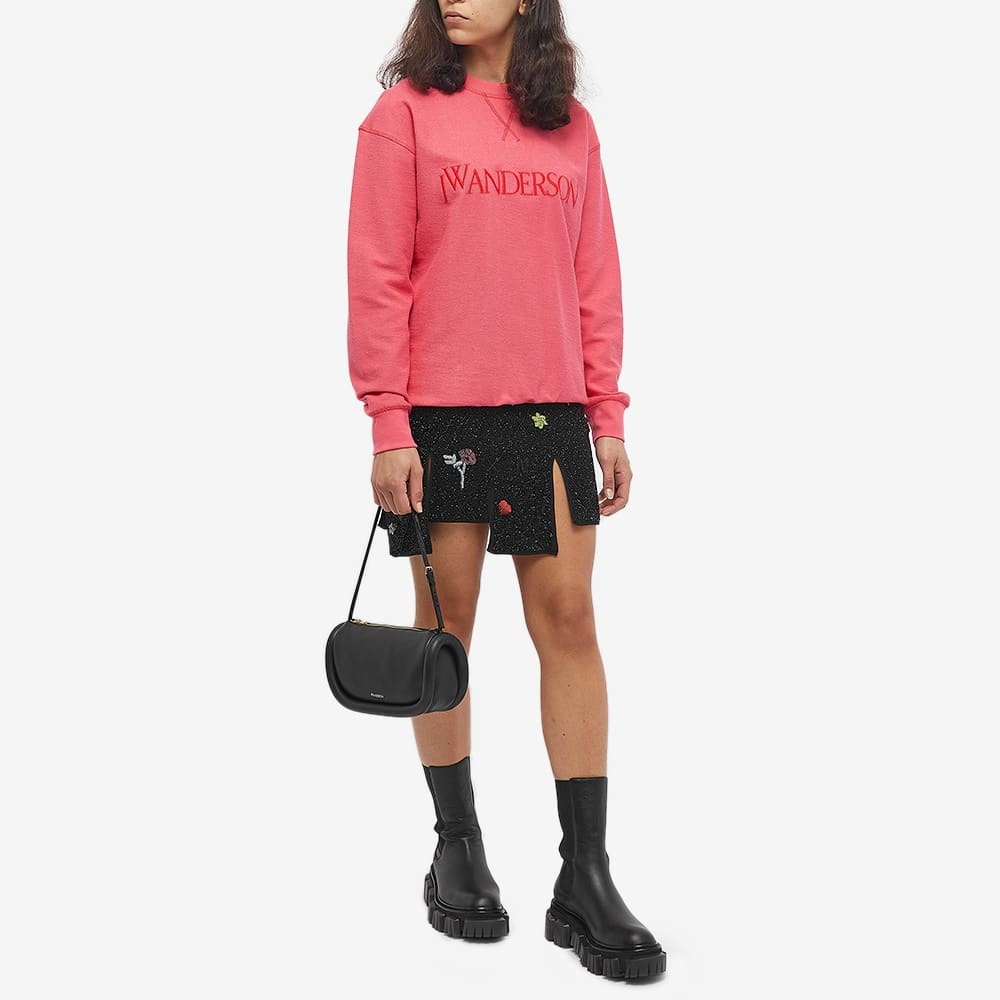 Jw Anderson The Bumper Slim Shoulder Bag In Black