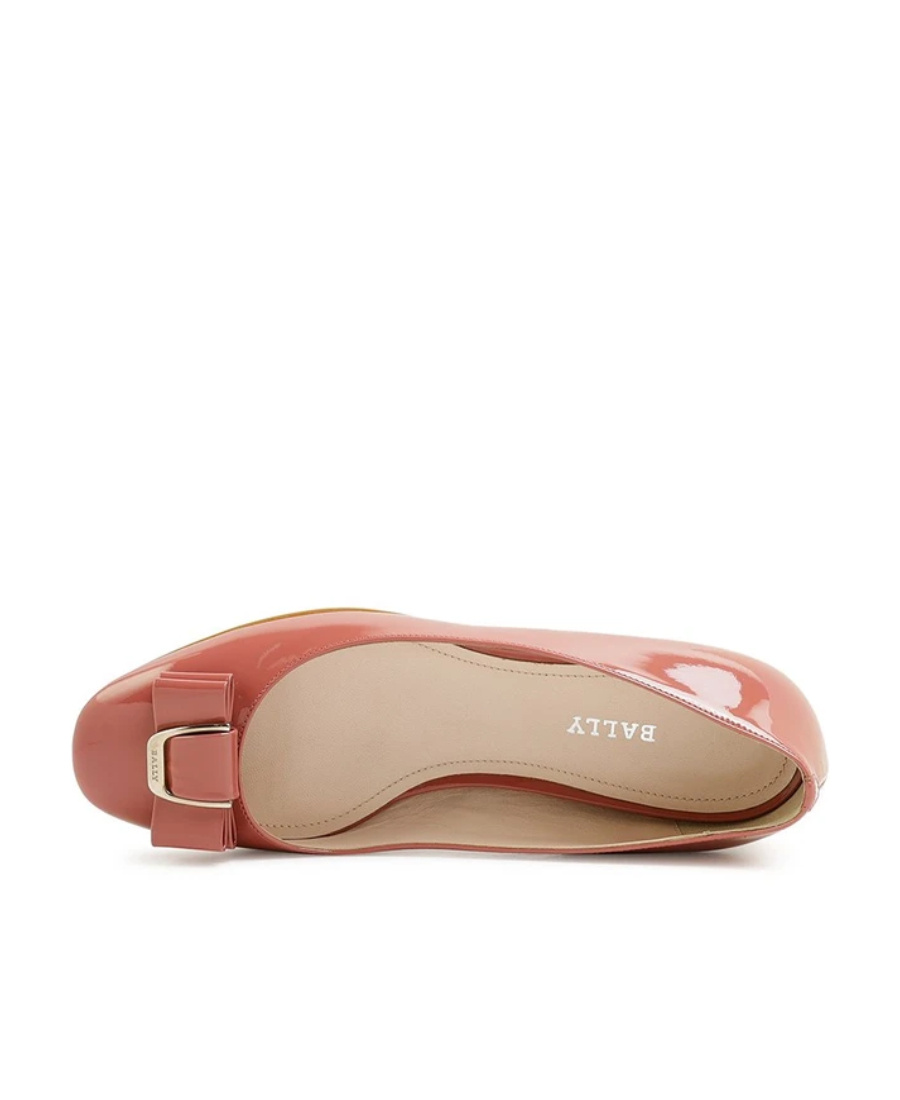 Bally Bow Tie Design To Wear Flat Shoes In Brown