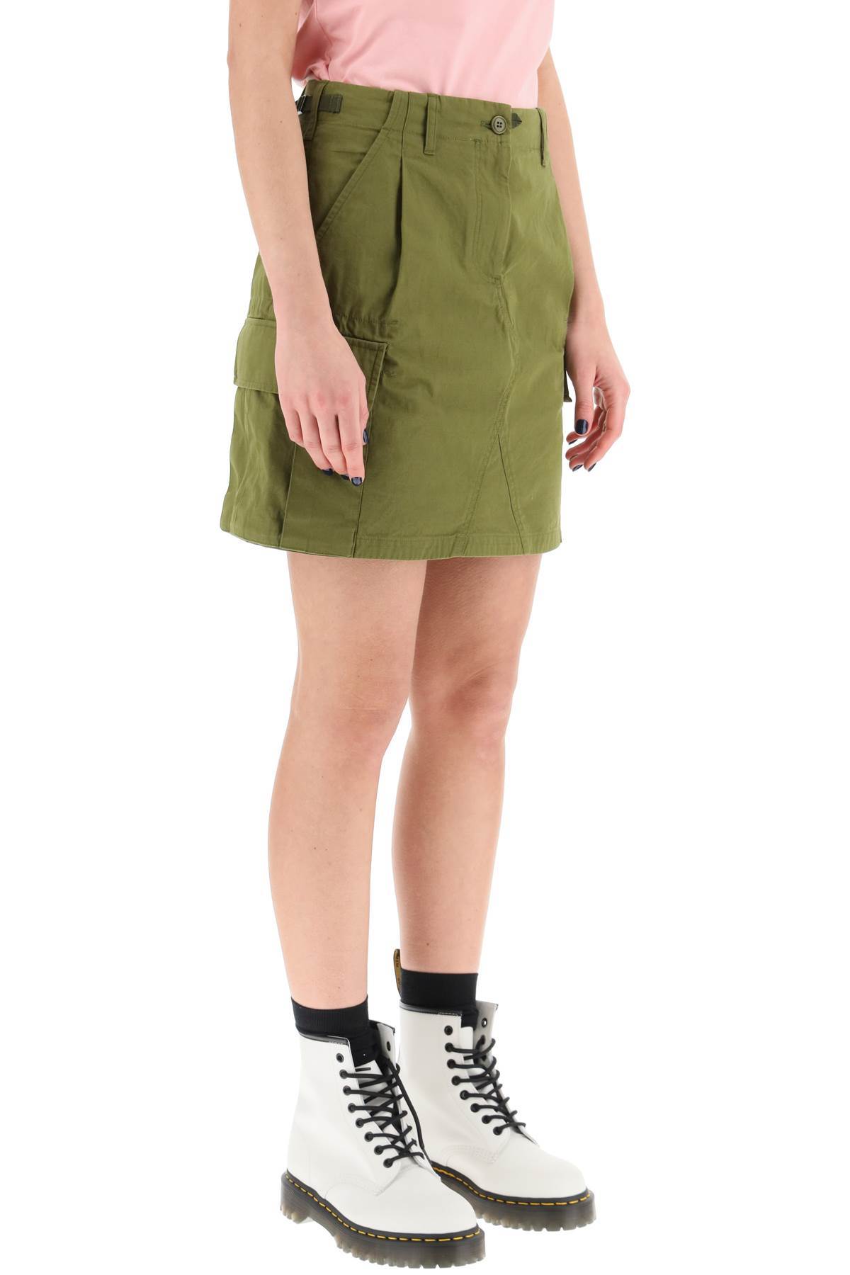 KENZO CARGO COTTON MINI SKIRT 