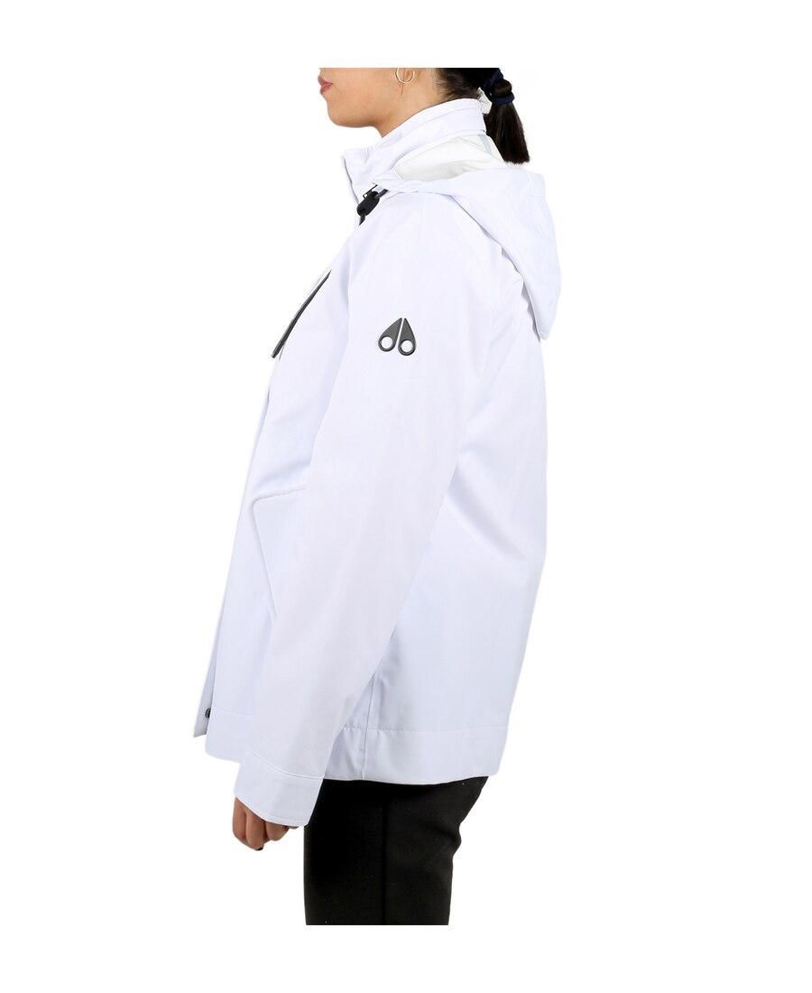 Moose Knuckles Hooded Jacket In White