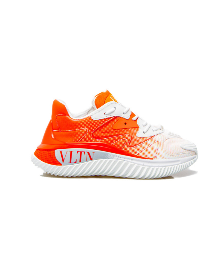 Valentino Vltn Gradient-effect Sneakers In White
