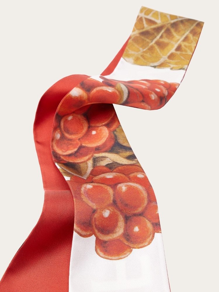 Ferragamo Pattern Scarf In Red