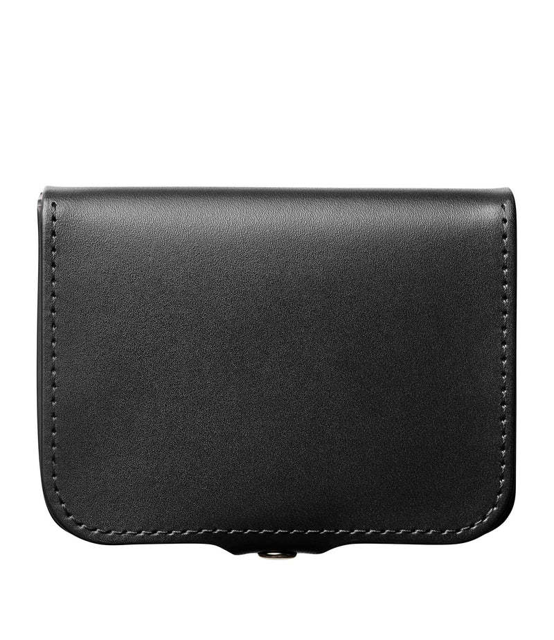 Apc Snap-fastening Leather Wallet In Black