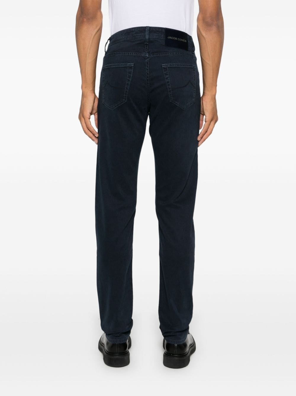 Jacob Cohen Logo-patch Jeans In Black