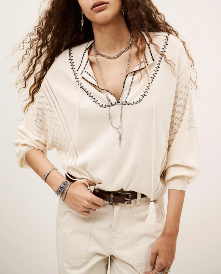 Bash Drawstring Collar Sweater