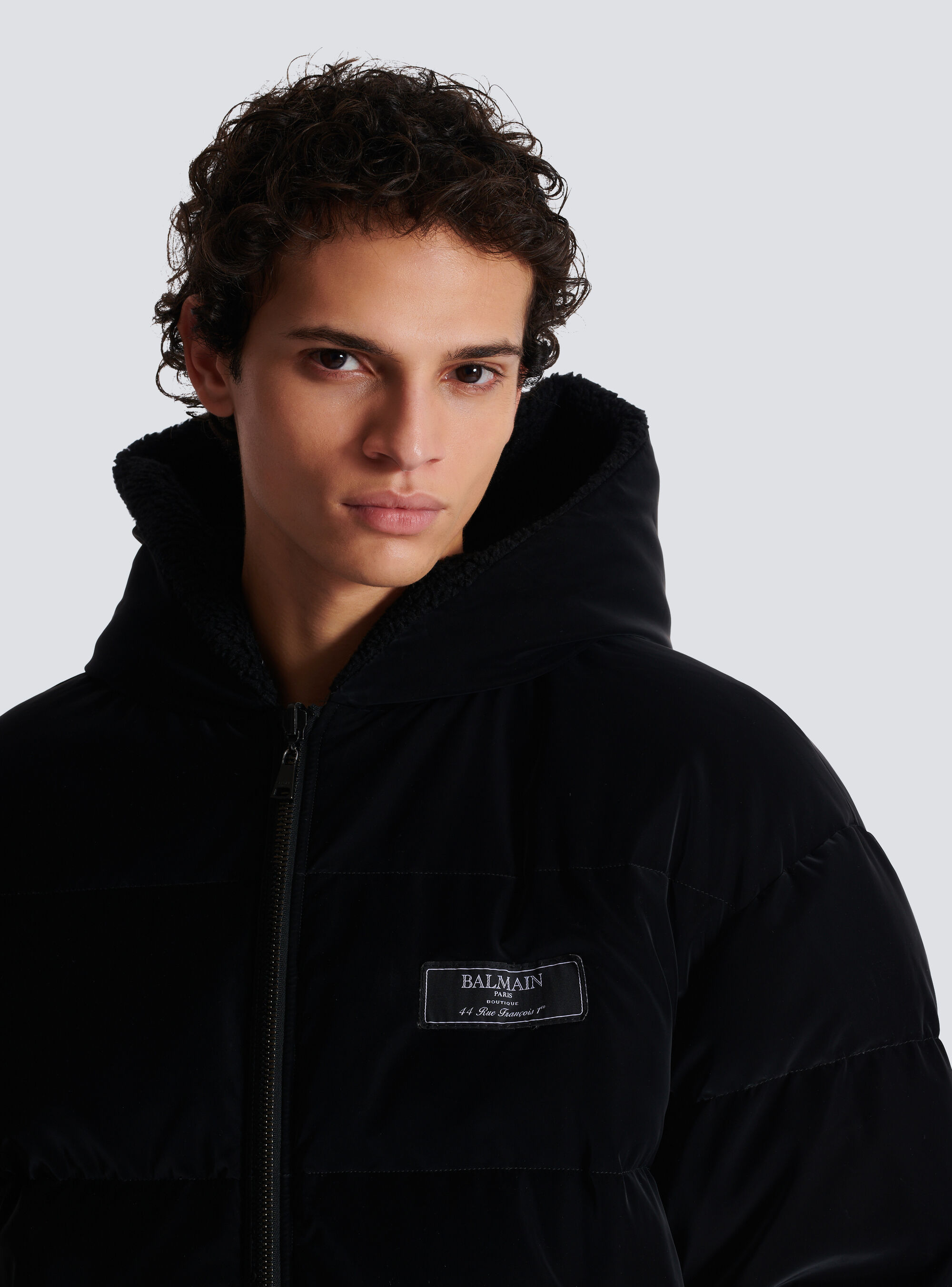 Balmain Faux-shearling Reversible Jacket In Black