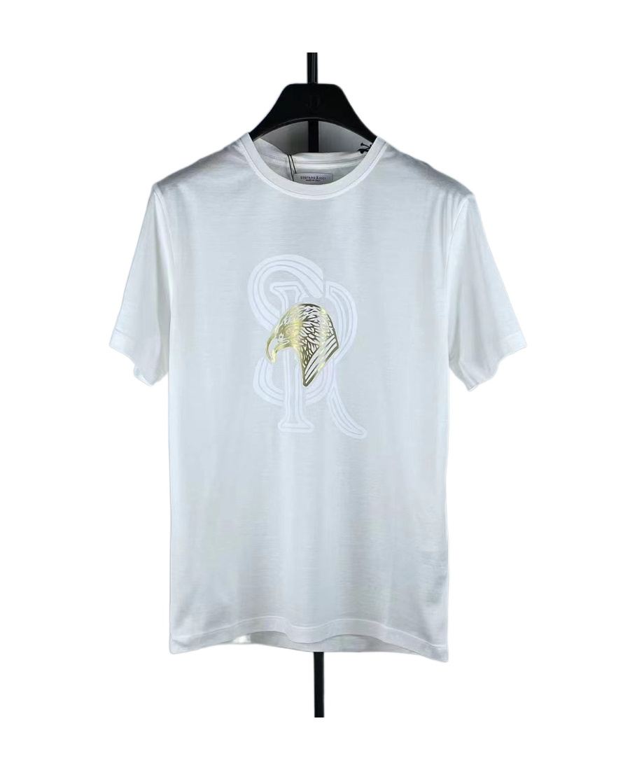Stefano Ricci T-shirt With Round Neck And Short Sleeves In White