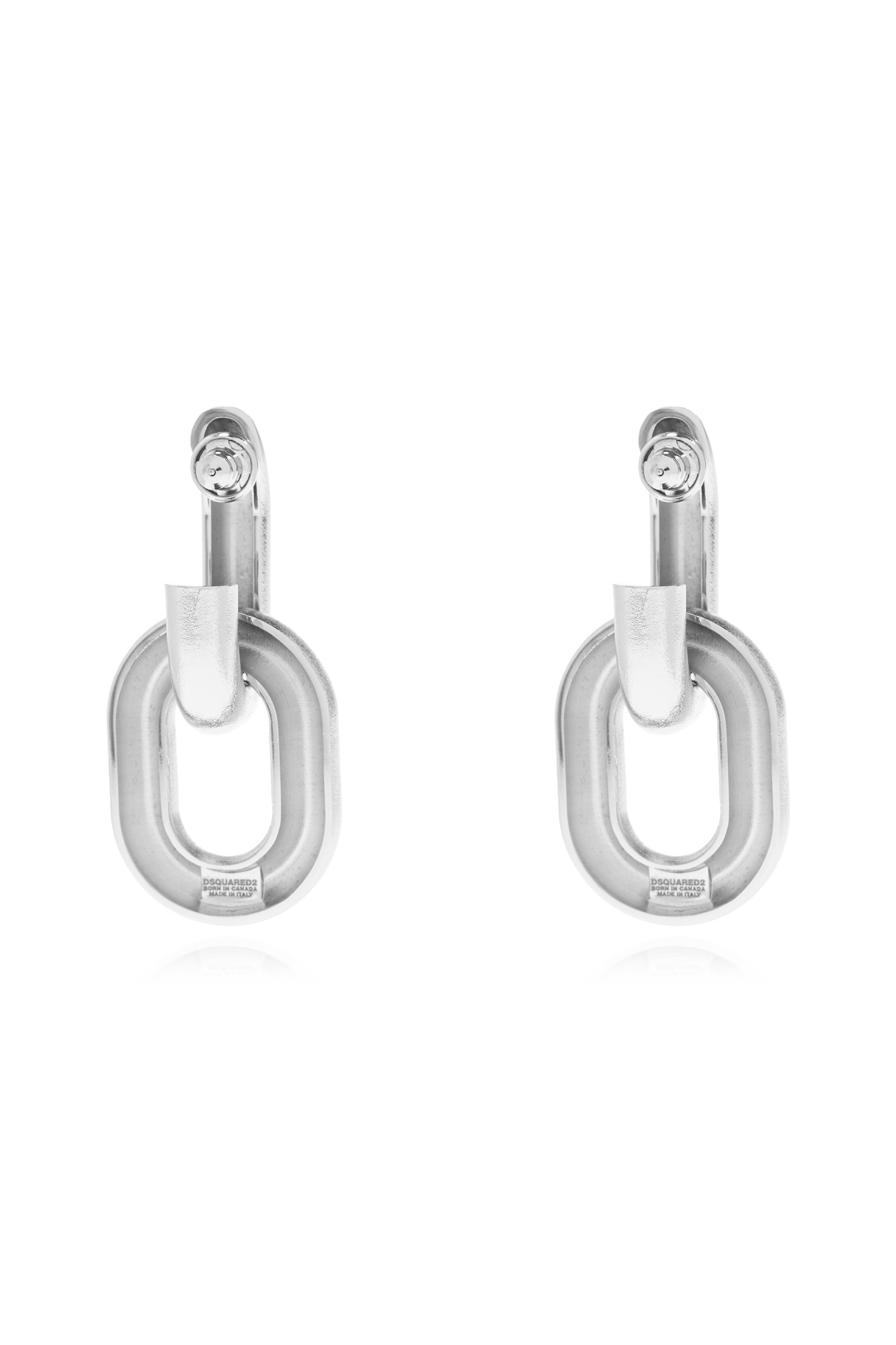 Dsquared2 Chain-link Earrings In Silver