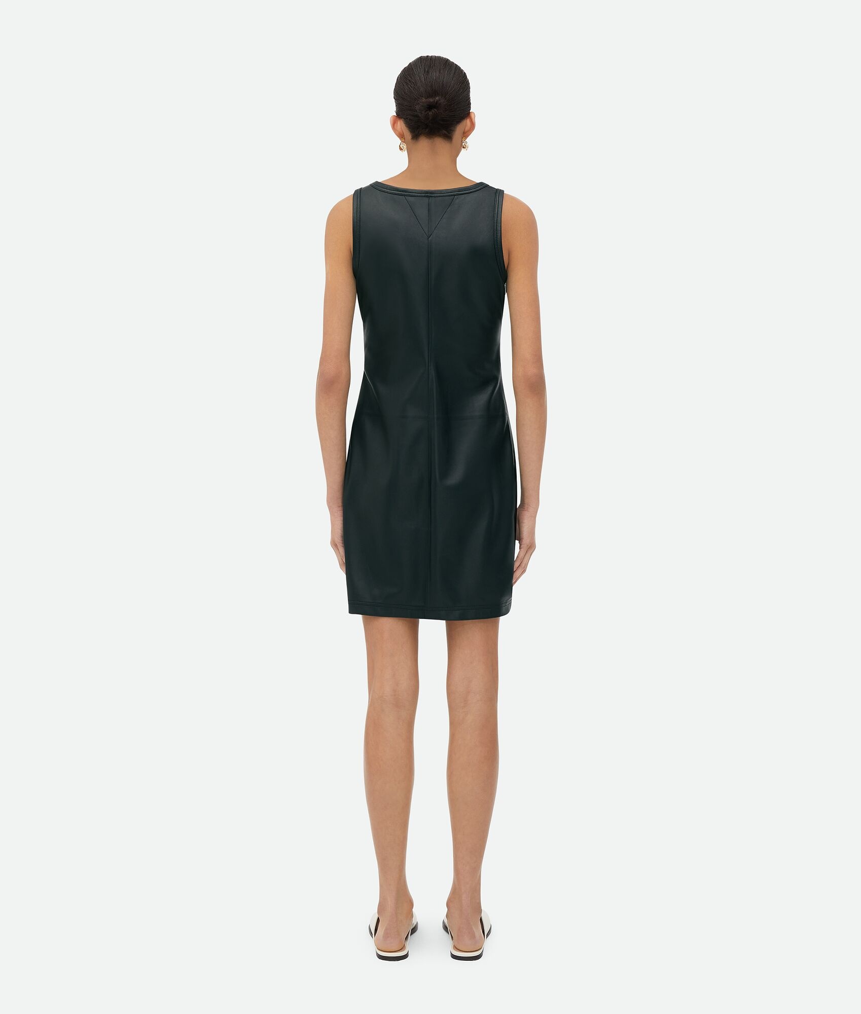 Bottega Veneta Mini Vest Dress In Black