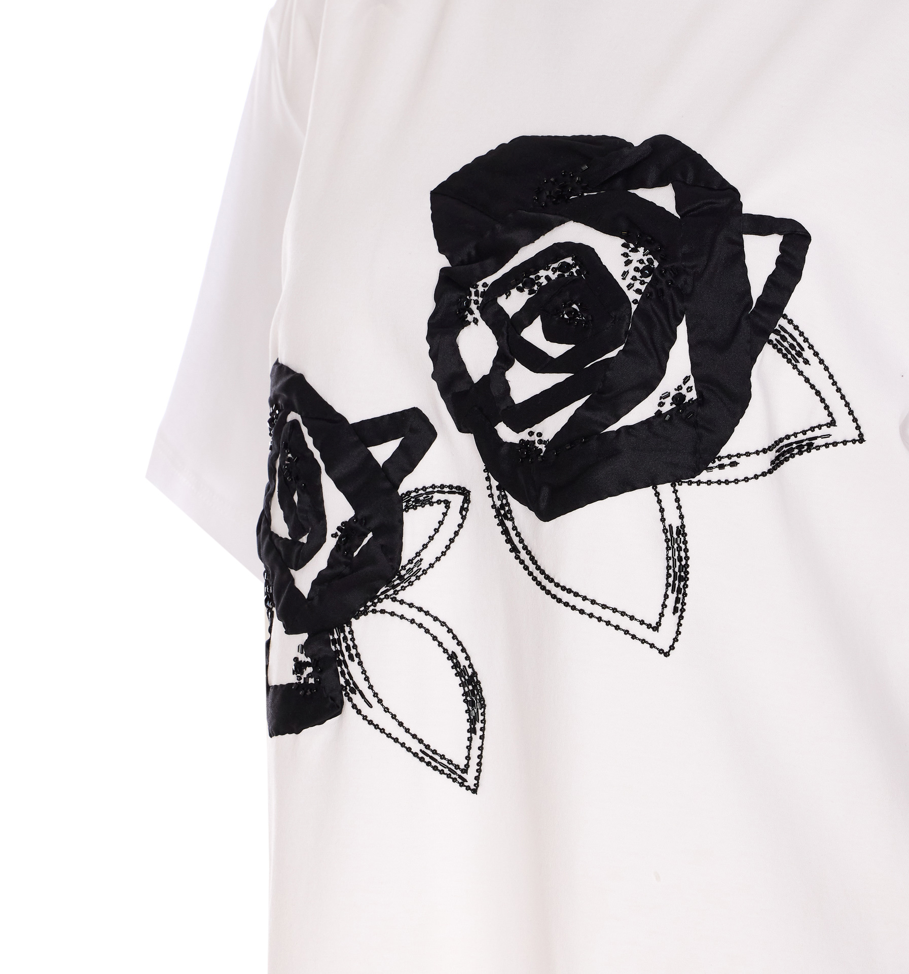 Max Mara Short-sleeved T-shirt In White