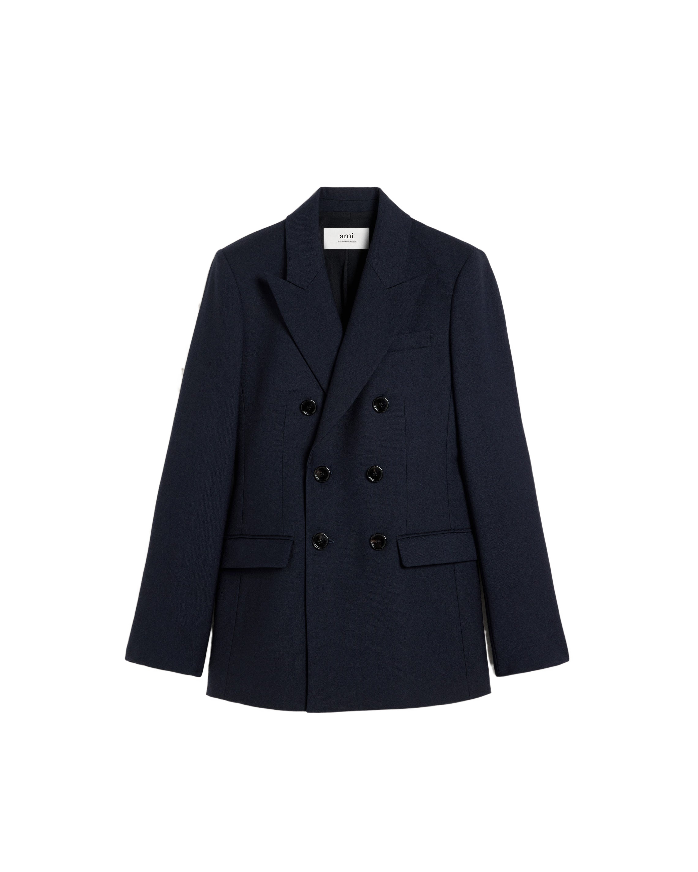 Ami Alexandre Mattiussi Long-sleeved Suit Coat In Black
