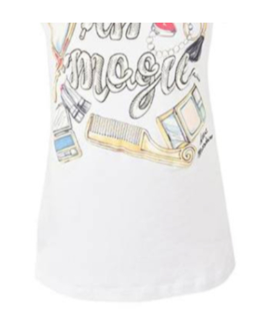 Moschino T-shirt With Round Neck And Short Sleeves In White