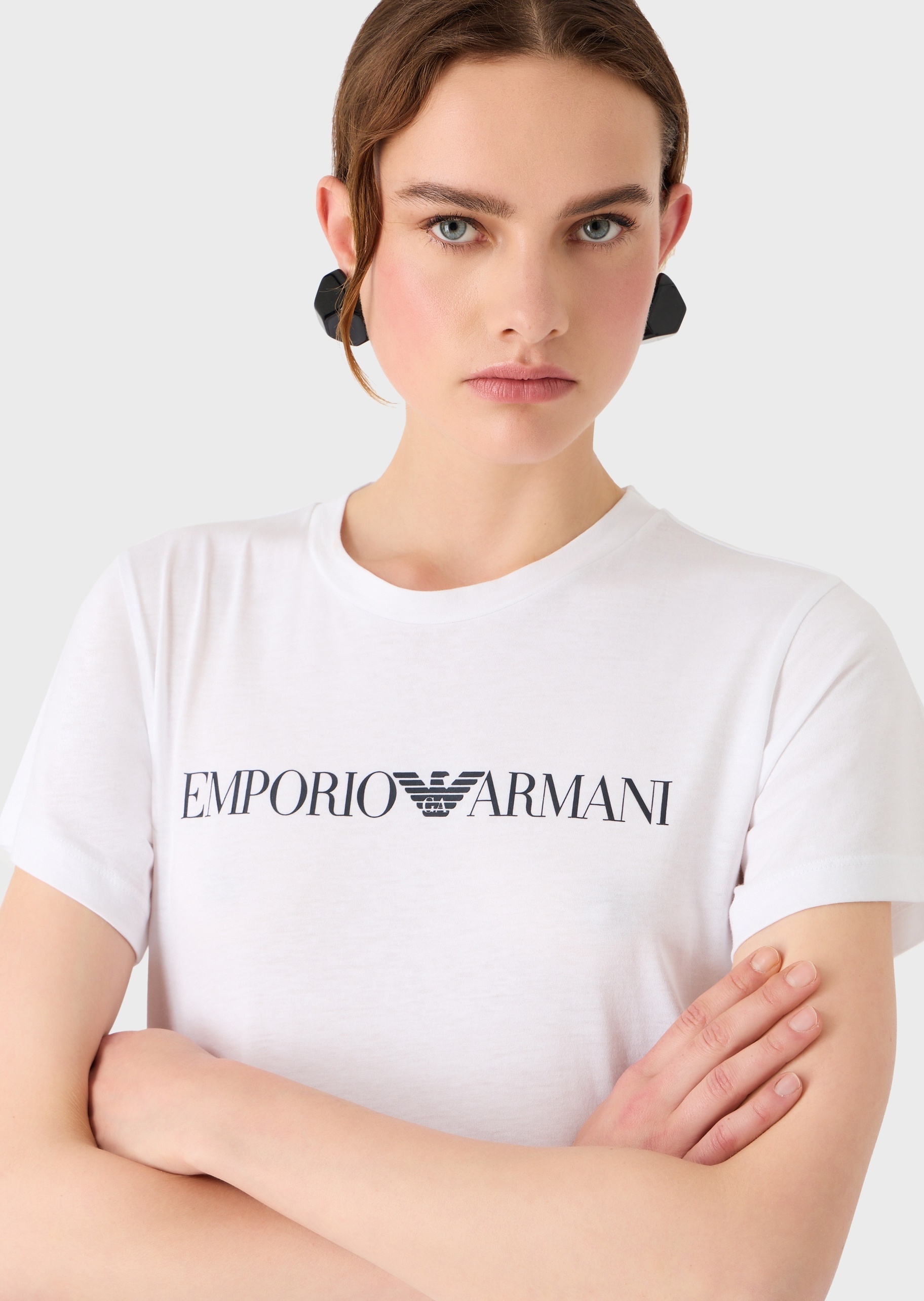 EMPORIO ARMANI LOGO-PRINT SHORT-SLEEVE T-SHIRT