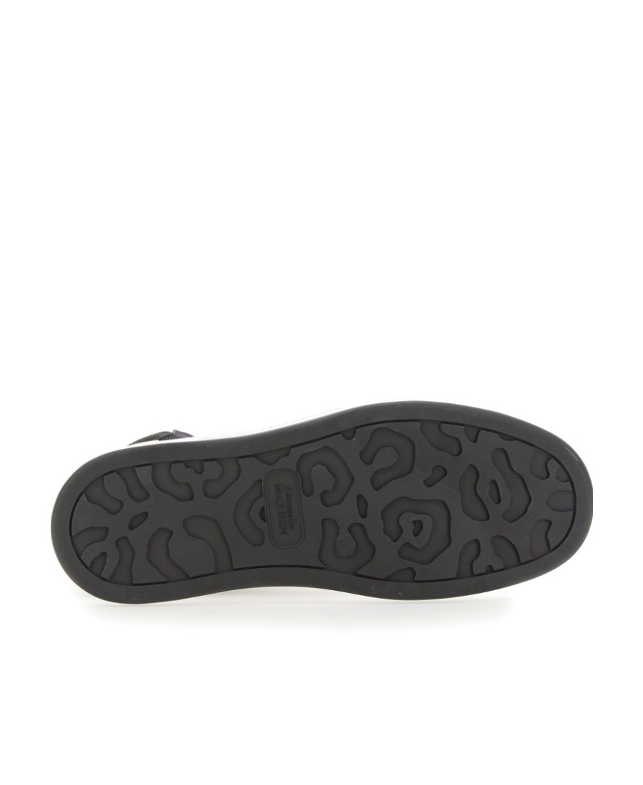 Alexander Mcqueen Tread Slick Lace-up Sneakers In Black