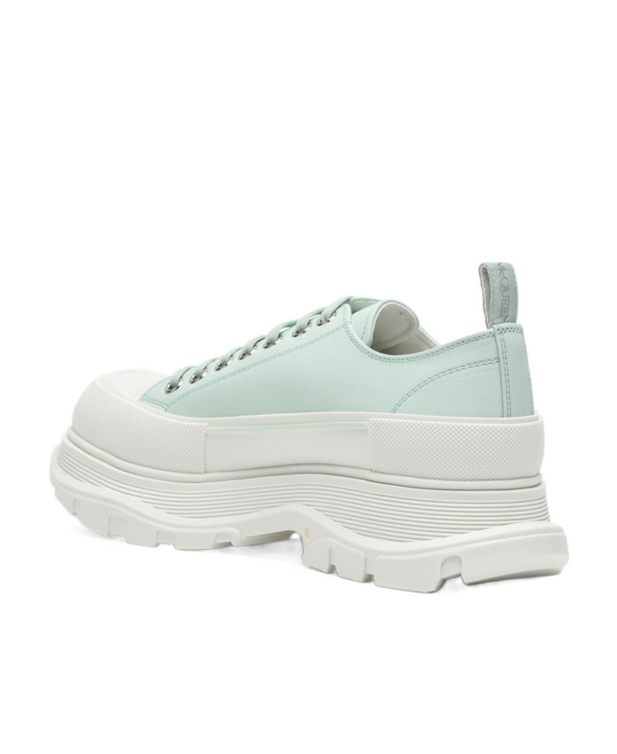 Alexander Mcqueen Tread Slick Lace-up Shoes In Green