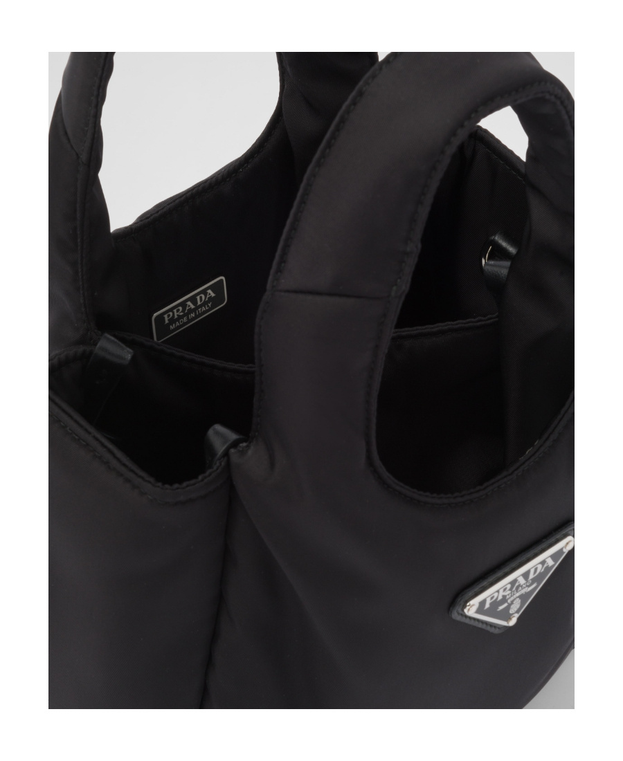 Prada Soft Padded Re-nylon Mini-bag In Black