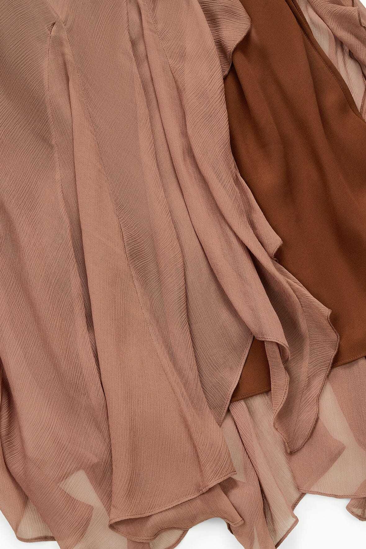 Staud Slit Skirt In Brown