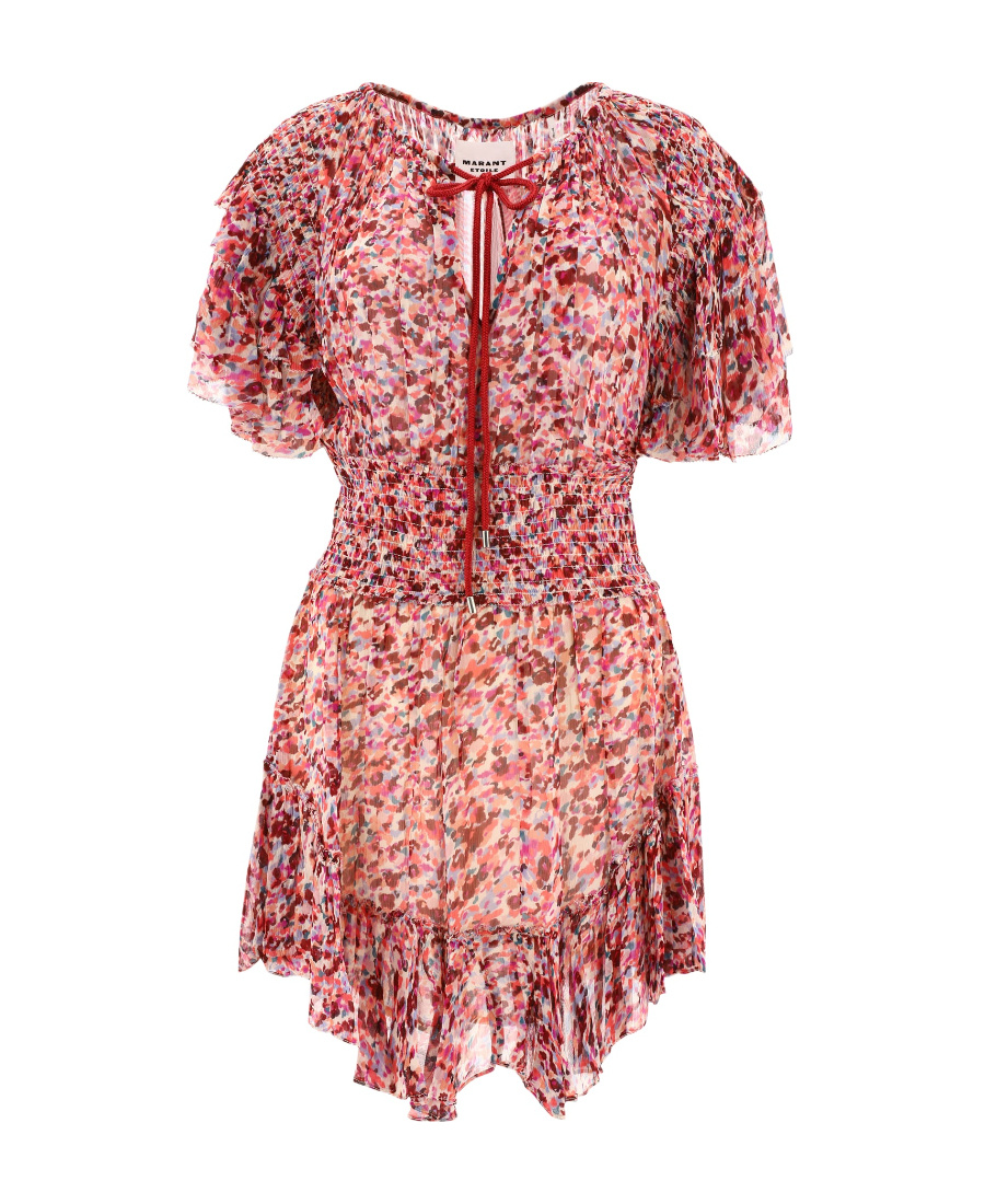 ISABEL MARANT ÉTOILE FLORISE SHORT PRINTED DRESS 