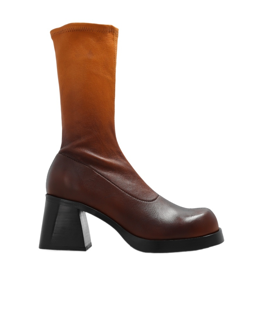 Miista Side Zipper Boots In Black
