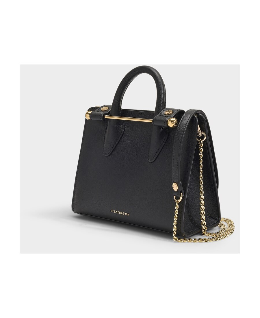Strathberry Nano Tote In Black