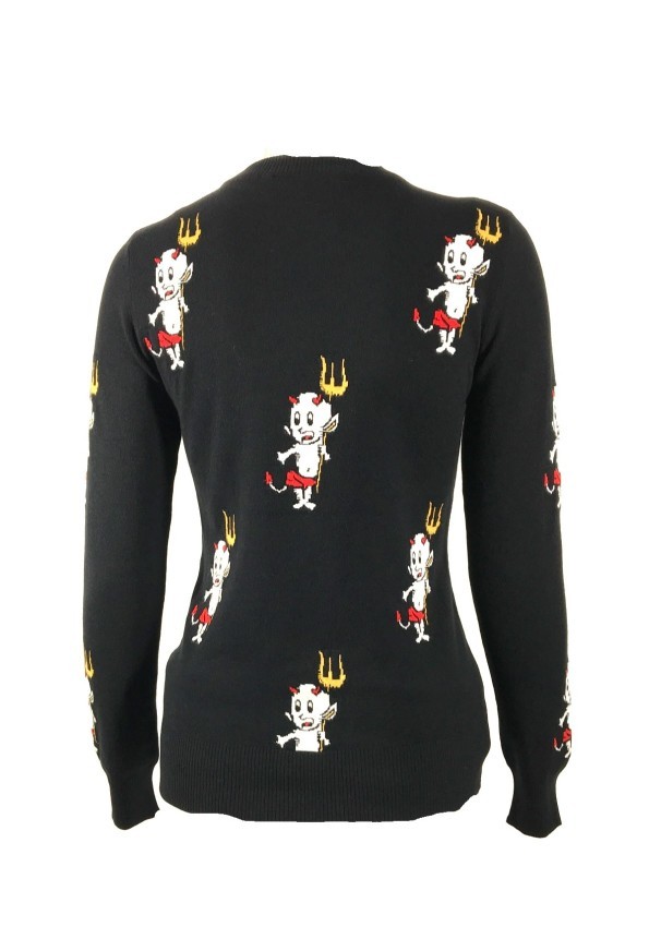 MOSCHINO LOGO LONG-SLEEVED SWEATER