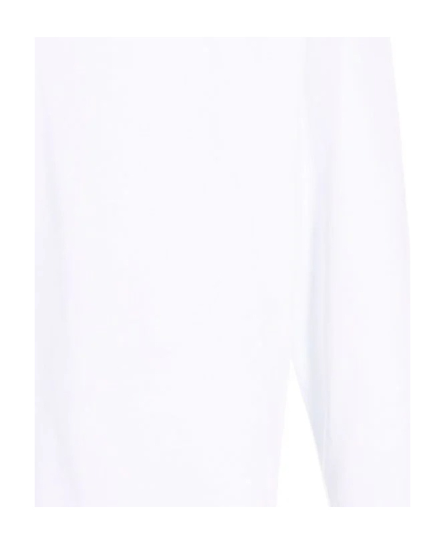 Msgm Logo-print Longsleeved T-shirt In White