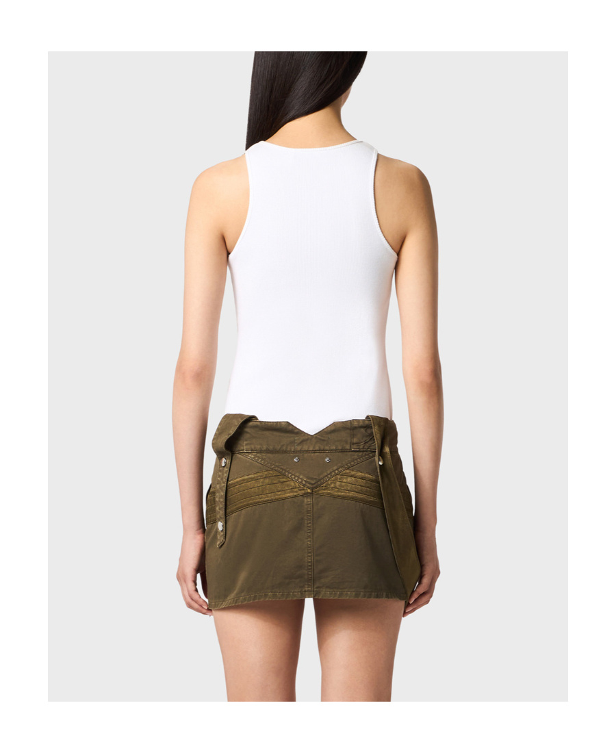 Blumarine Rib Vest In White