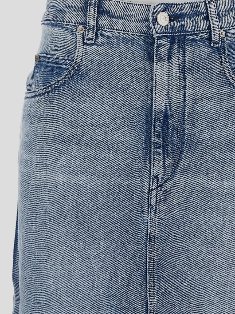 ISABEL MARANT ÉTOILE TILAURIA MIDI DENIM SKIRT
