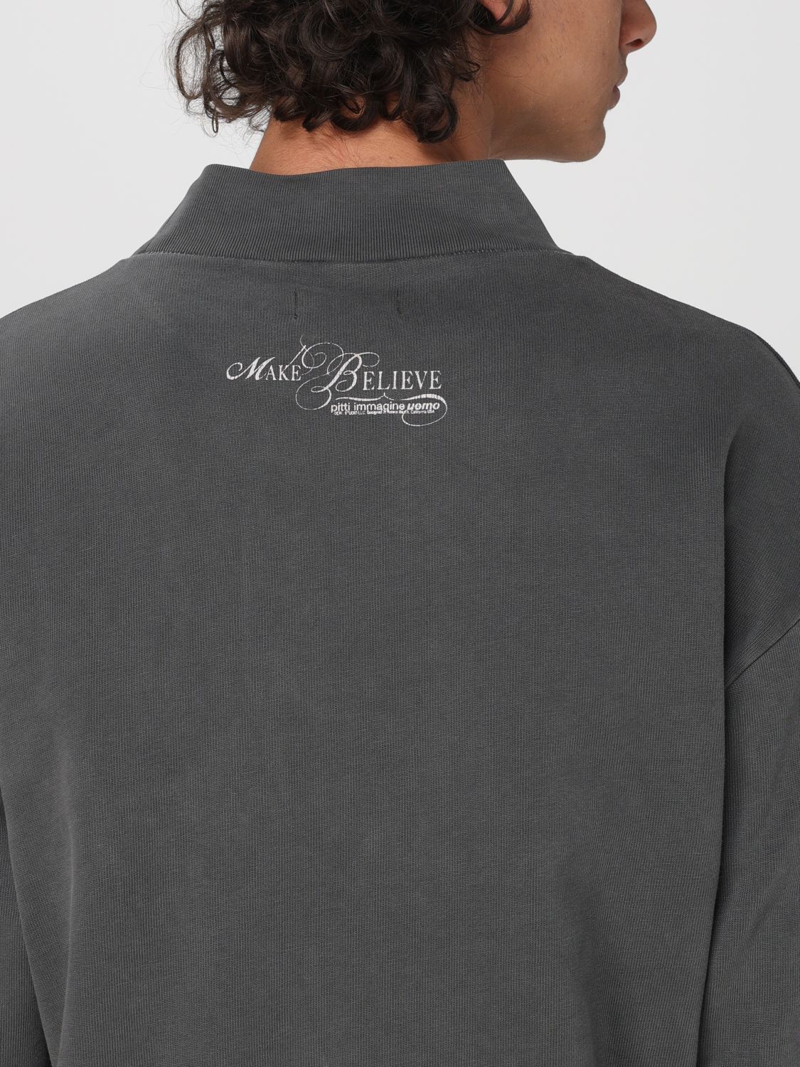 Shop Erl Long-sleeved T-shirt In Black