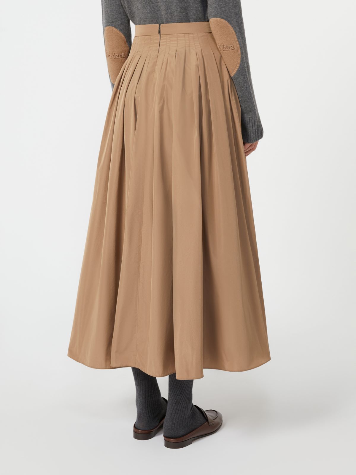 Max Mara Pleated Taffeta Skirt