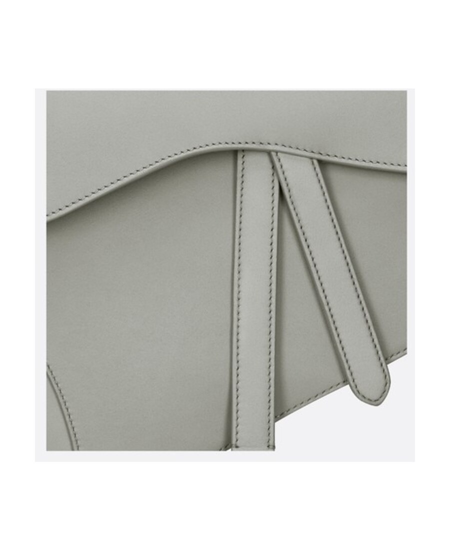 Dior Matte Saddle Shoulder Bag In Gray