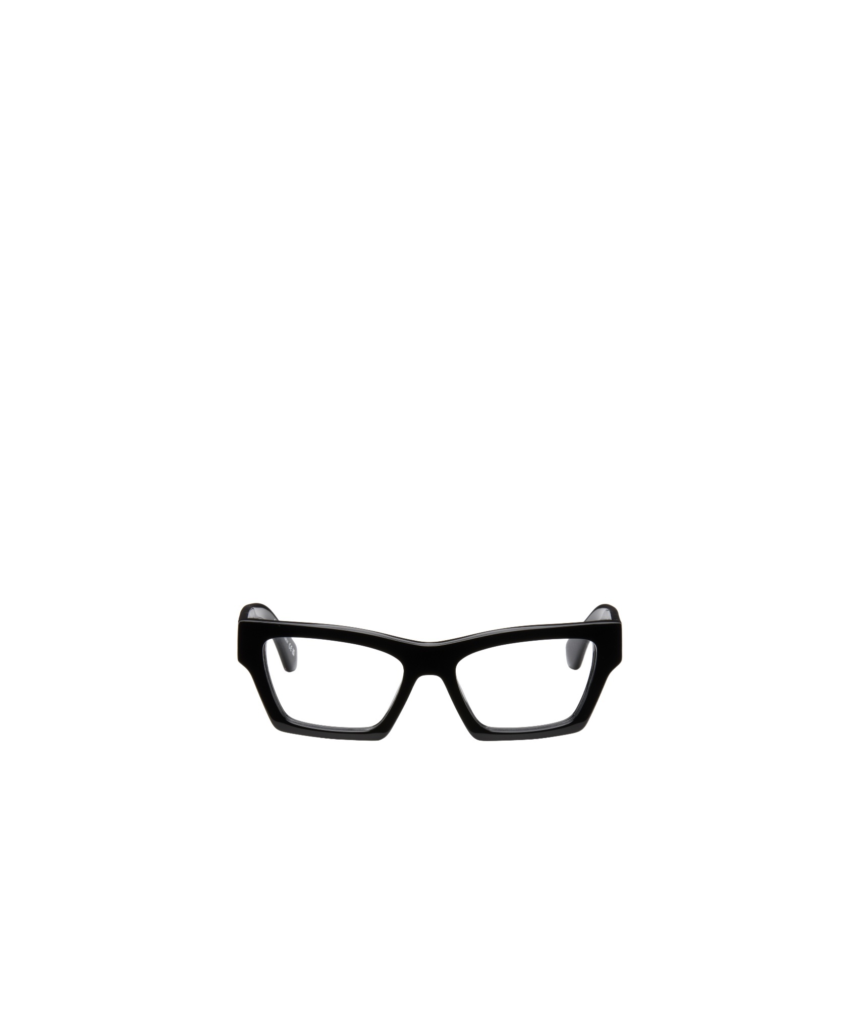 Off-white Full Frame Plain Mirror In Black