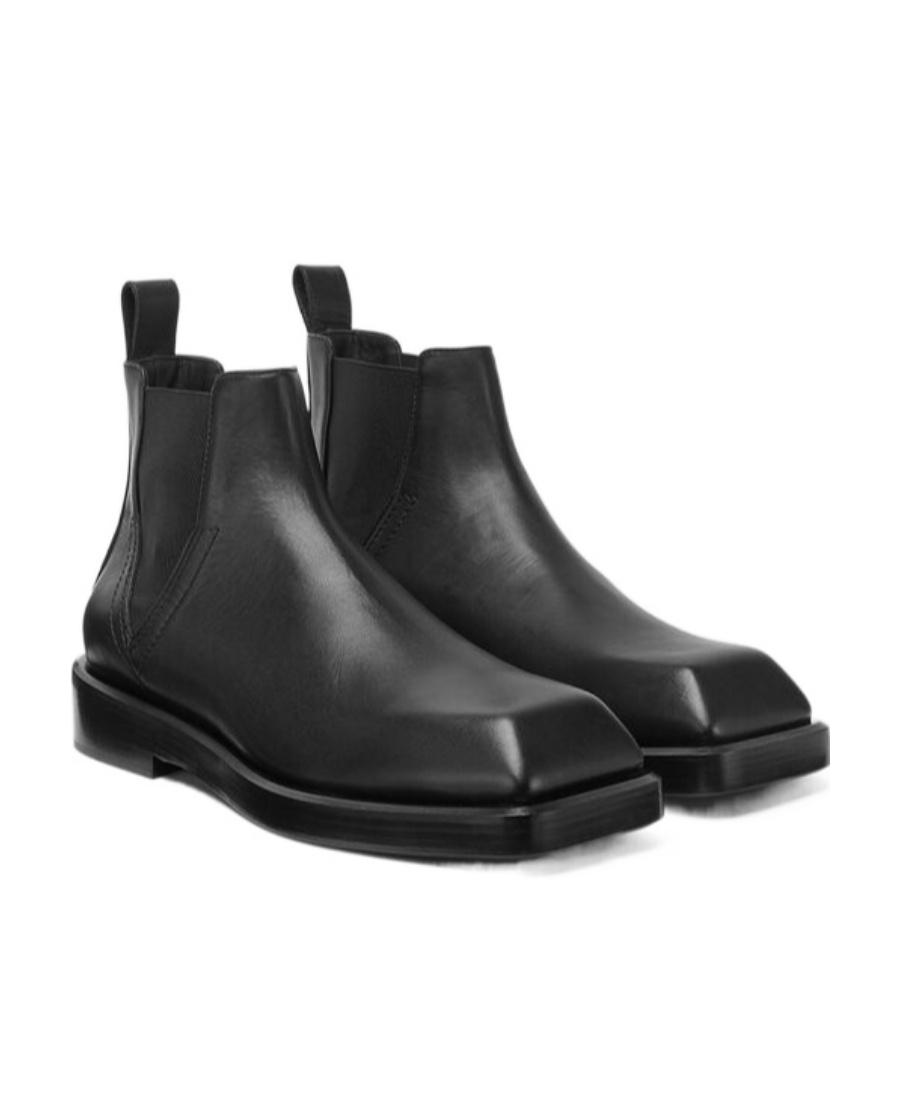 Versace Elasticated Side-panel Boots In Black