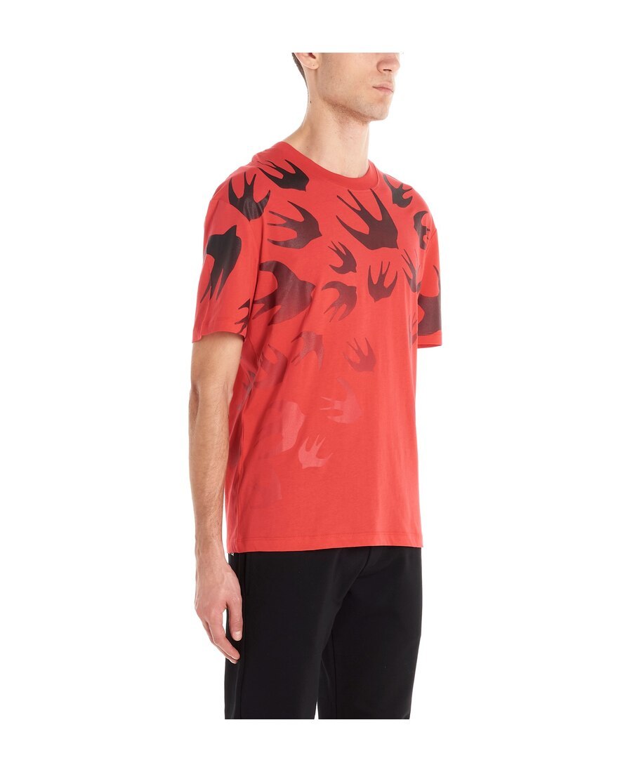 Mcq By Alexander Mcqueen Feiyan Printed Loose T-shirt In Red
