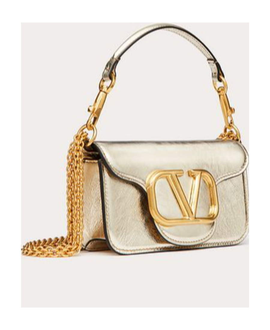 Valentino Small Leather Locò Shoulder Bag In Nude