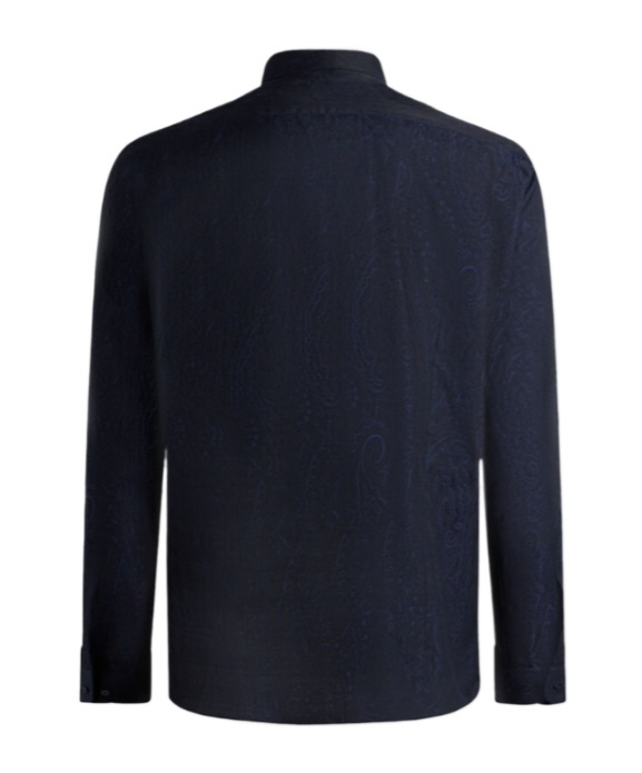 Etro Paisley Jacquard Shirt In Blue