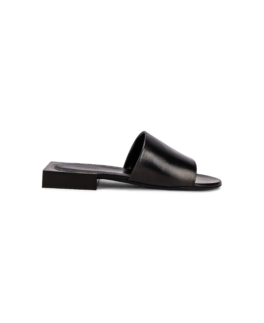 Balenciaga Logo Sandals In Black