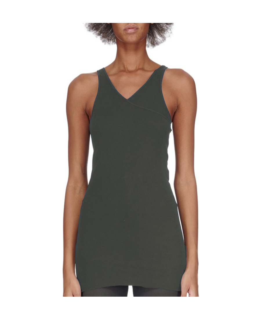 Rick Owens Drkshdw V-neck Vest In Black