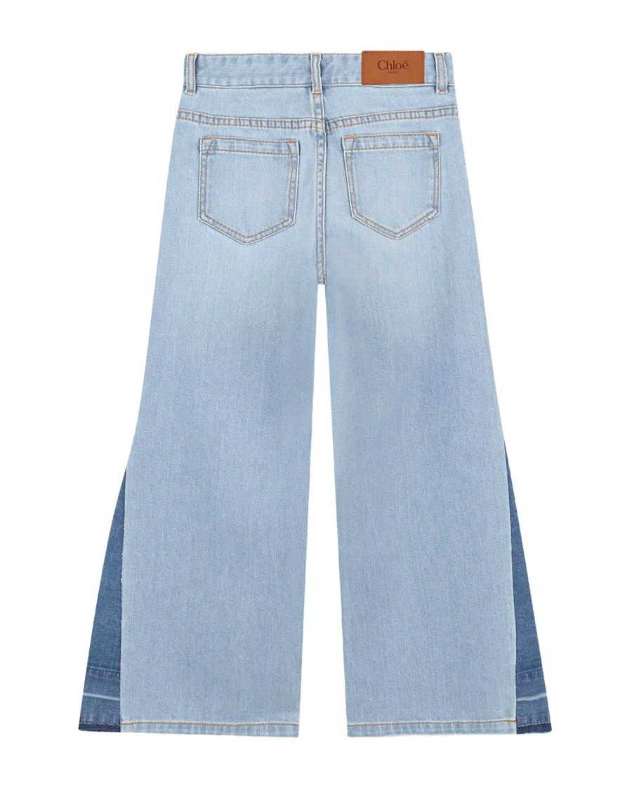 Chloé Belt Loop Jeans In Blue